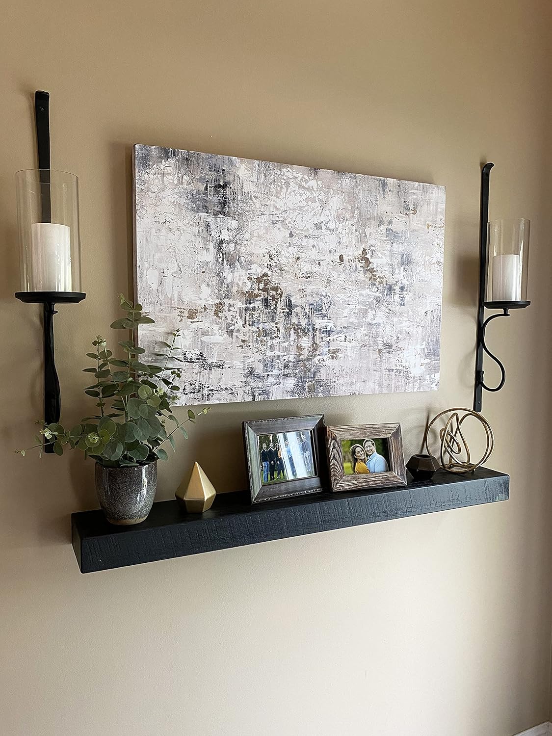 joelsantiques - 48 Inch Wooden Floating Shelves for Wall - 48x6x2 in - Made of Natural Wood - Long