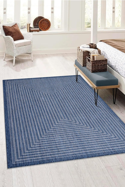 Adiva Rugs Outdoor Indoor Area Rug, Weather Resistant, Easy to Clean, Stain Resistant Floor Mat for