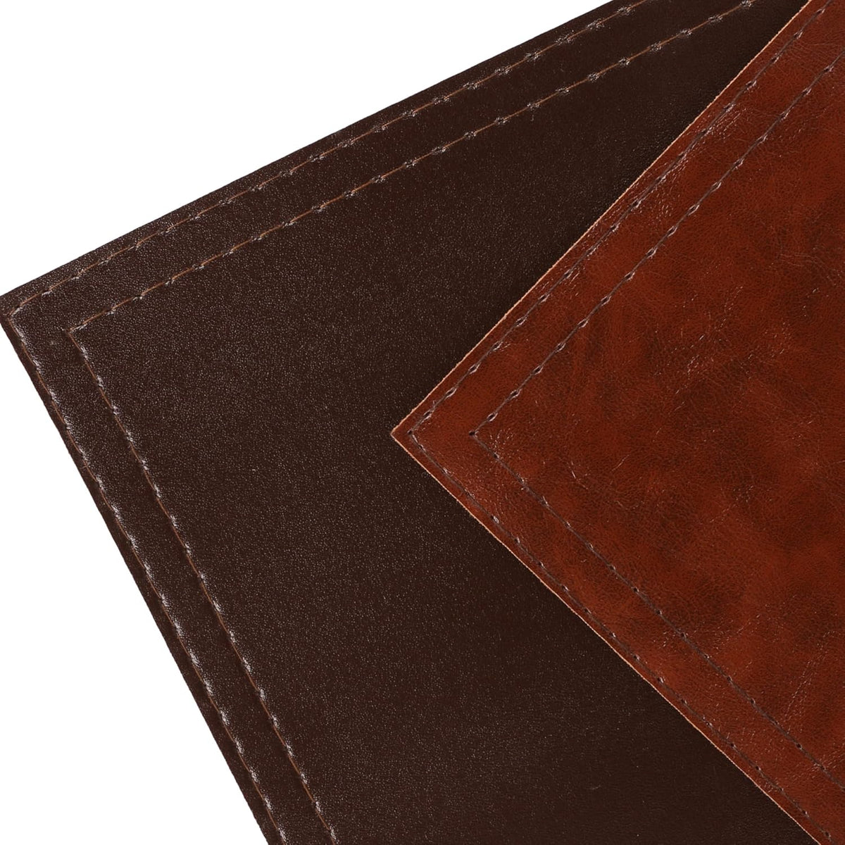 Jovono Waterproof PU Placemats, Faux Leather Dining Table Mat, Set of 8, Easy to Wipe Off Scrub