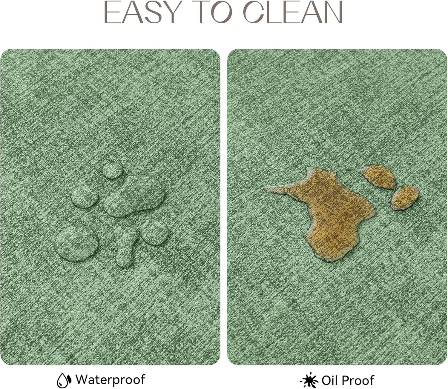 Romanstile Vinyl Placemats Set of 6-12 X 18 Inch - Heat Resistant Place Mats 100% Waterproof