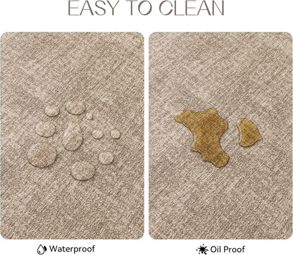 Romanstile Vinyl Placemats Set of 6-12 X 18 Inch - Heat Resistant Place Mats 100% Waterproof