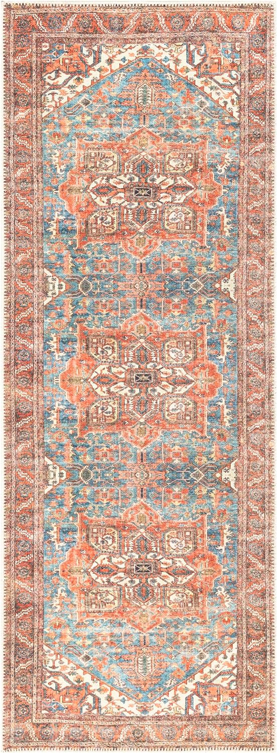 Keen Home Design 2x10 Rug - Machine Washable Runner with Non-Slip Backing, Ideal for Hallway
