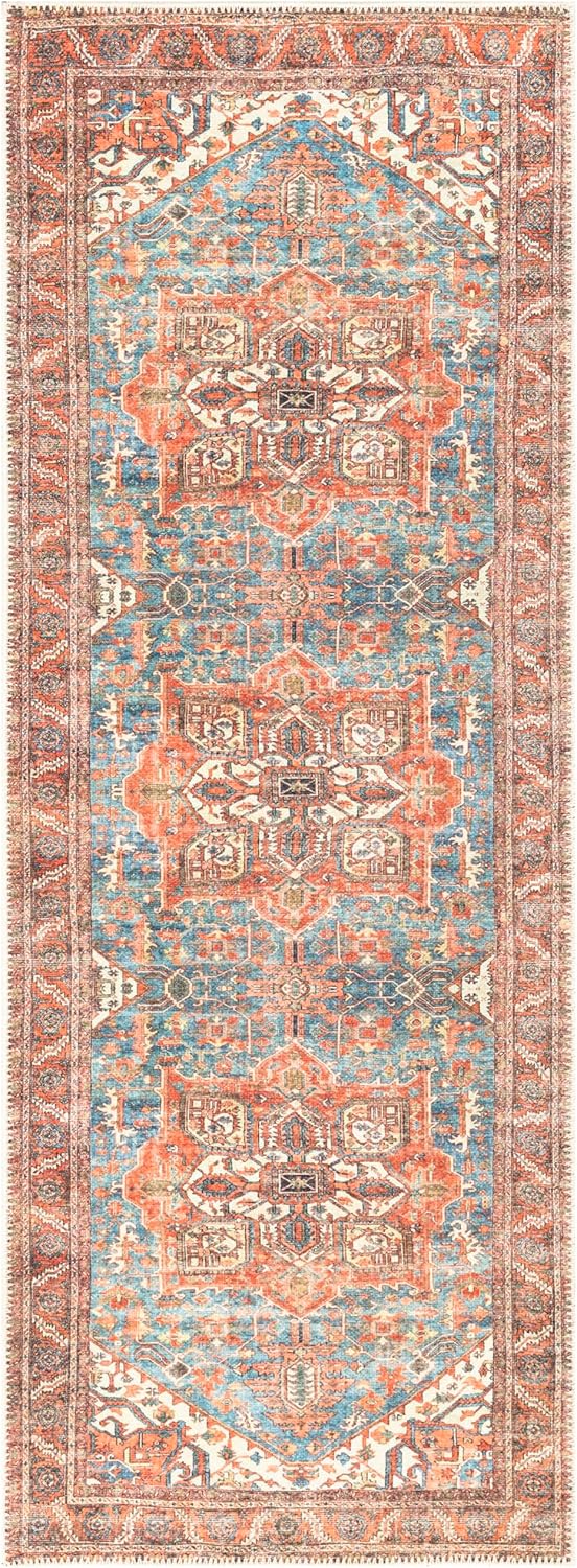 Keen Home Design 2x7 Rug - Machine Washable Runner Rug with Non-Slip Backing, Ideal for Hallway