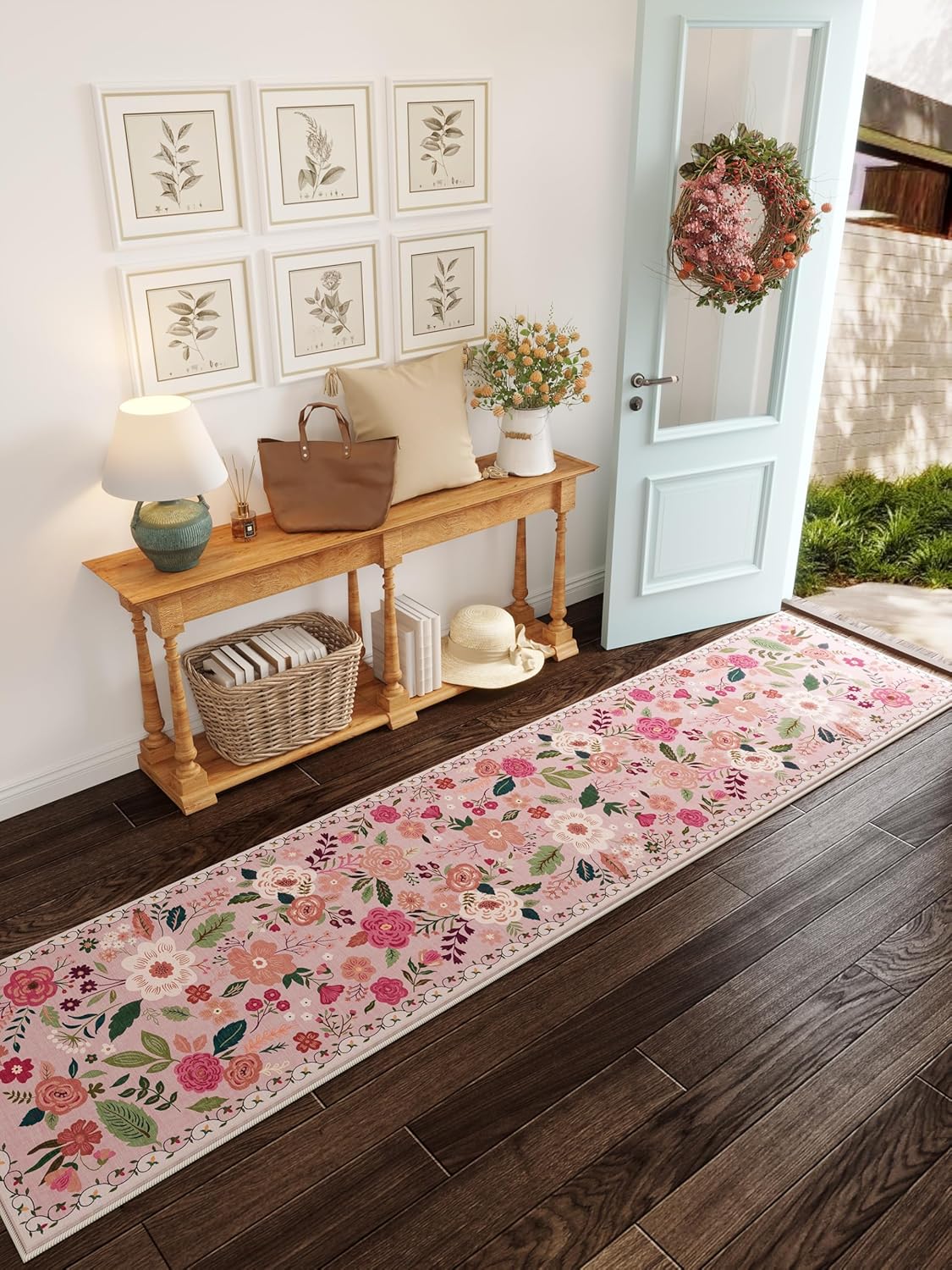 Runners for Hallways Kitchen Runner Rug Non Slip 2'x 10' Long Washable Rugs with Rubber Backing