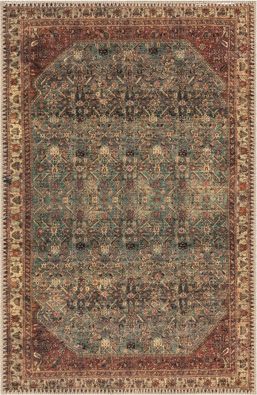 Keen Home Design 2x3 Rug - Machine Washable Entry Rug with Non-Slip Backing, Ideal for Enteryway