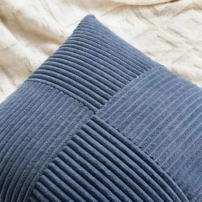 Fancy Homi 2 Packs Dusty Blue Lumbar Decorative Throw Pillow Covers 16x32 Inch for Couch Bed Sofa