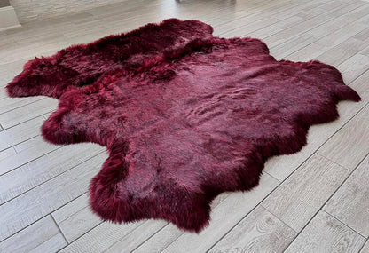 LAMBZY Faux Sheepskin Super Soft Hypoallergenic Free Shape Silky Shag Rug, Luxury Shaggy Plush