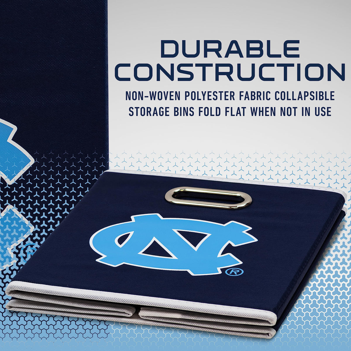 Franklin Sports NCAA Storage Bin - Cube Organizer - UNC