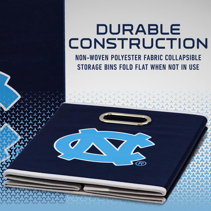 Franklin Sports NCAA Storage Bin - Cube Organizer - UNC