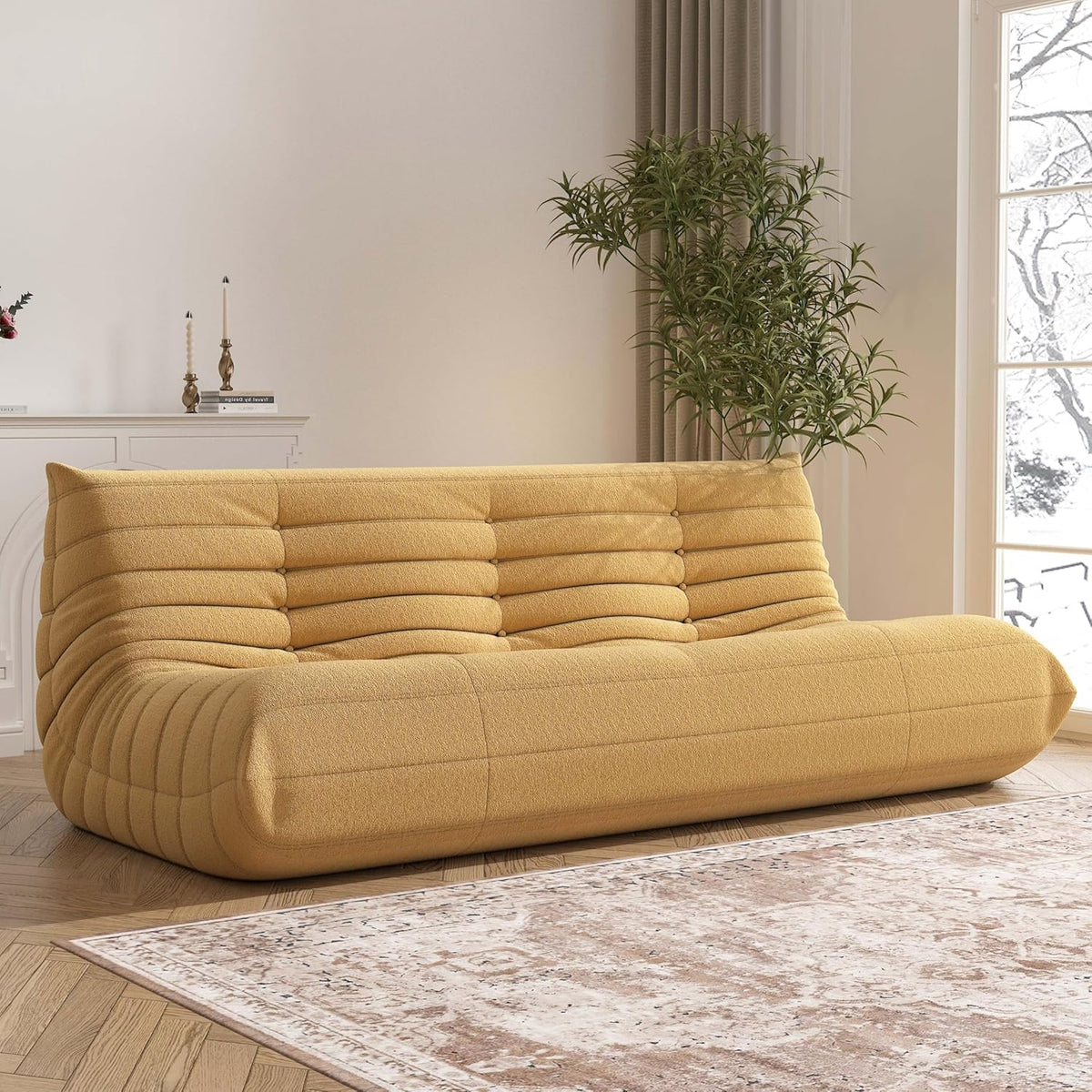 Big Bean Bag Chairs for Adults, 3 Seater Large Bean Bag Chair Sofa, Fireside Chair Lazy Sofa Chair