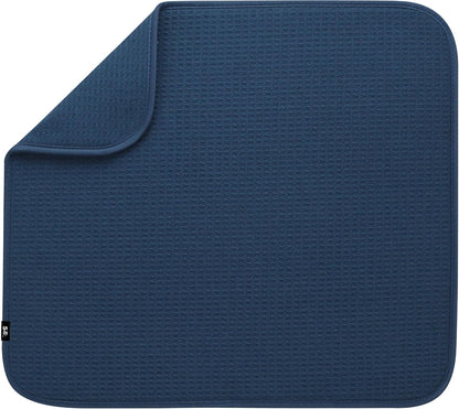 S&T INC. Dish Drying Mat, 16” x 18”, Absorbent Microfiber Kitchen Counter Mat, Dish Drying Pad for