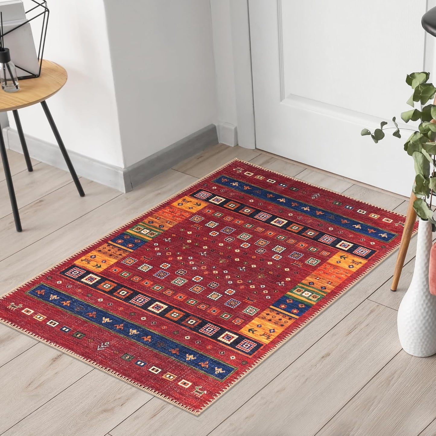 Keen Home Design 2x3 Rug - Machine Washable Entry Rug with Non-Slip Backing, Ideal for Enteryway