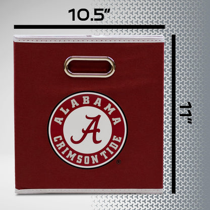Franklin Sports NCAA Storage Bin - Cube Organizer - Alabama