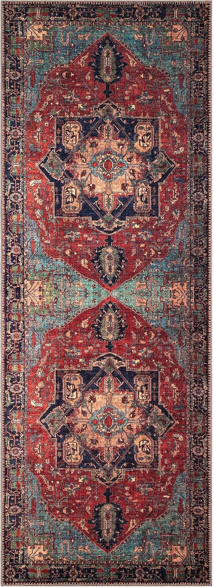Keen Home Design 2x12 Rug - Machine Washable Runner Rug with Non-Slip Backing, Ideal for Hallway