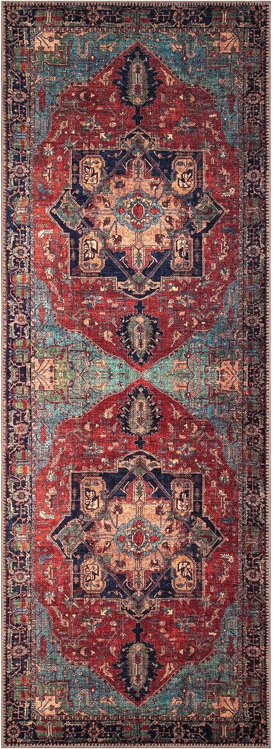 Keen Home Design 2x7 Rug - Machine Washable Runner Rug with Non-Slip Backing, Ideal for Hallway