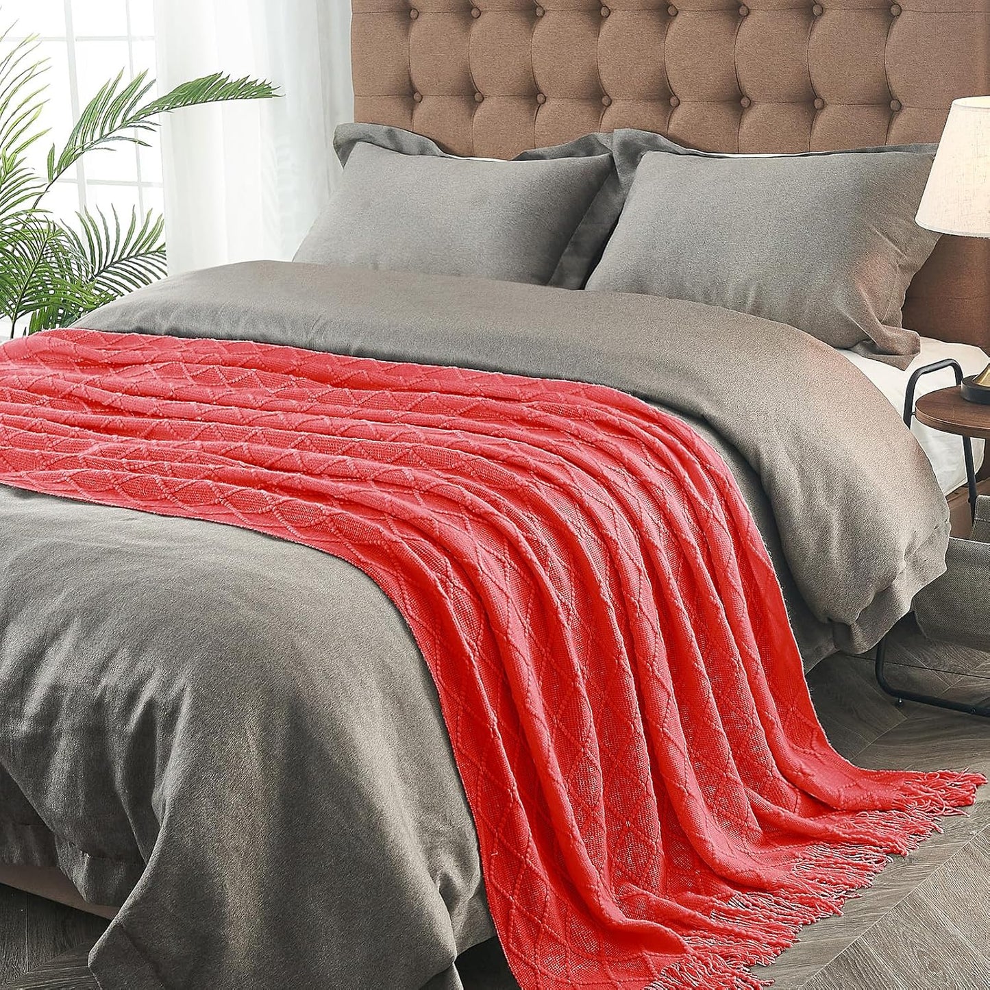 inhand Knitted Gift Throw Blankets for Couch and Bed,Valentines Day Decor Blanket for Her Him