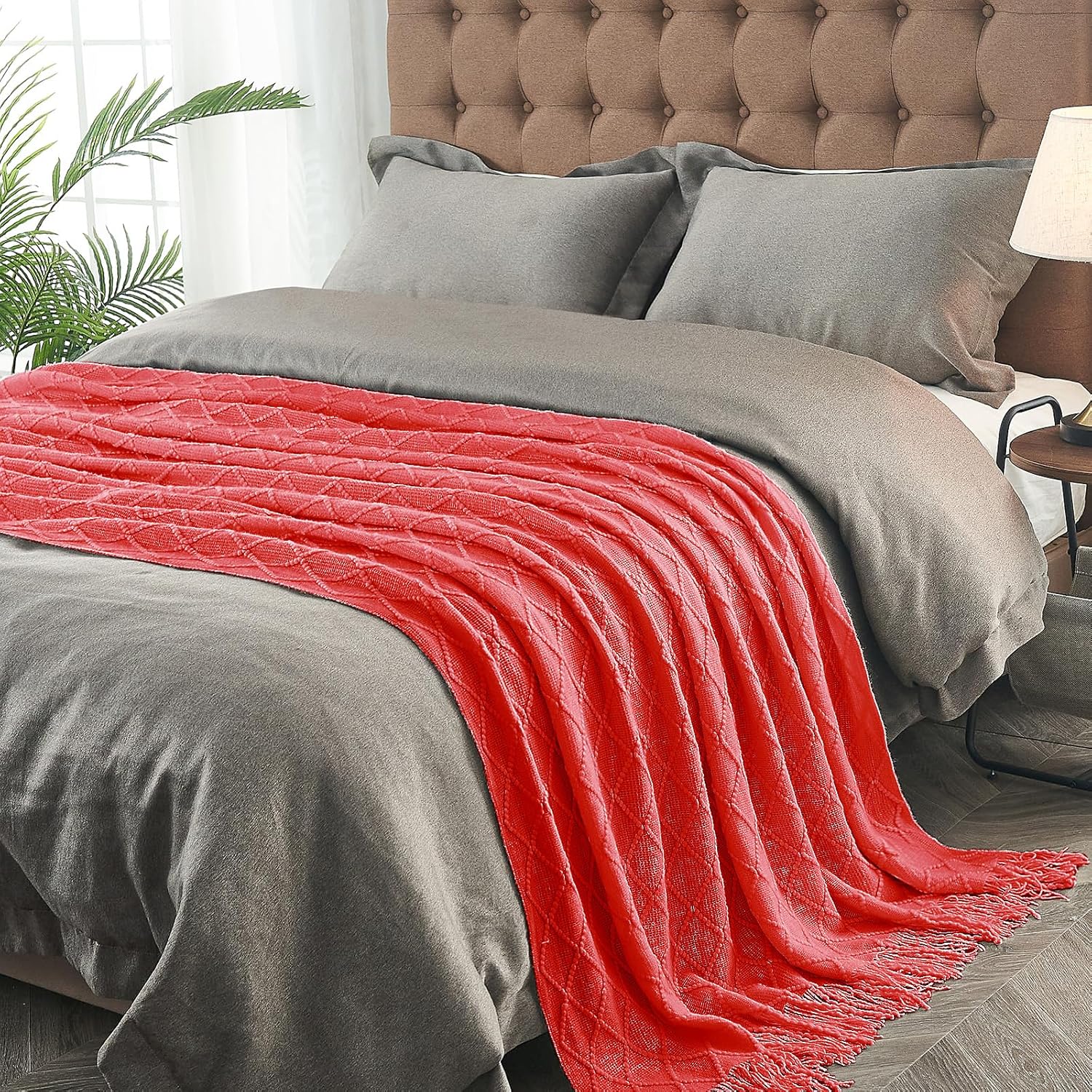inhand Knitted Gift Throw Blankets for Couch and Bed,Valentines Day Decor Blanket for Her Him