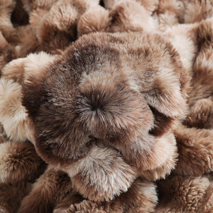 UKELER Plush Furry Throw Blanket Large Super Soft Fluffy Blankets Throws for Bed, Couch, Sofa