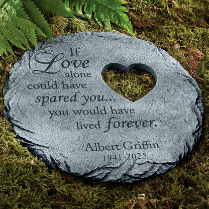 Let's Make Memories Personalized Memorial Stone - Sympathy Garden Marker - Durable
