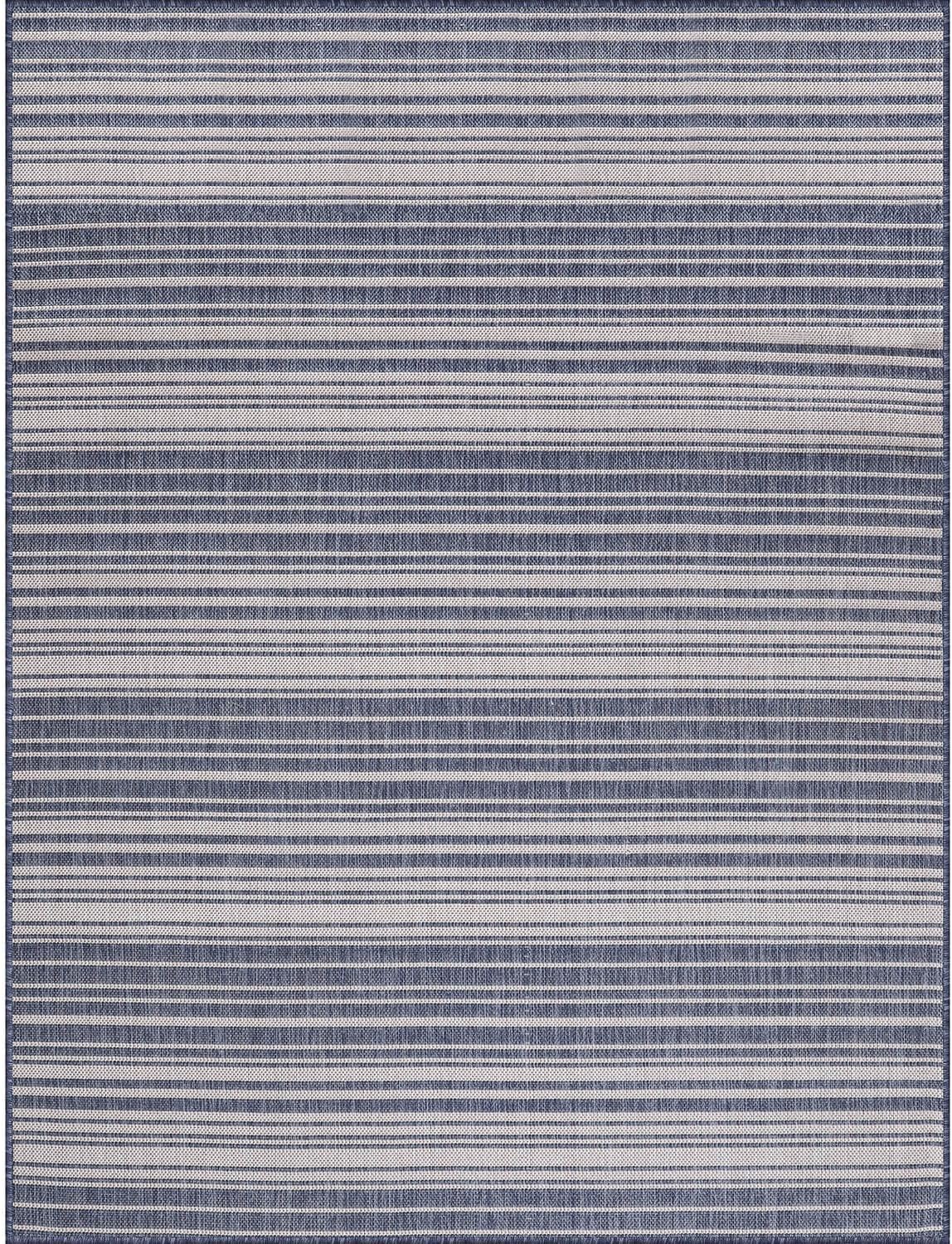 Stripe Outdoor Rug 10x14 Washable Outside Carpet for Indoor Patio Porch Waterproof Easy Cleaning