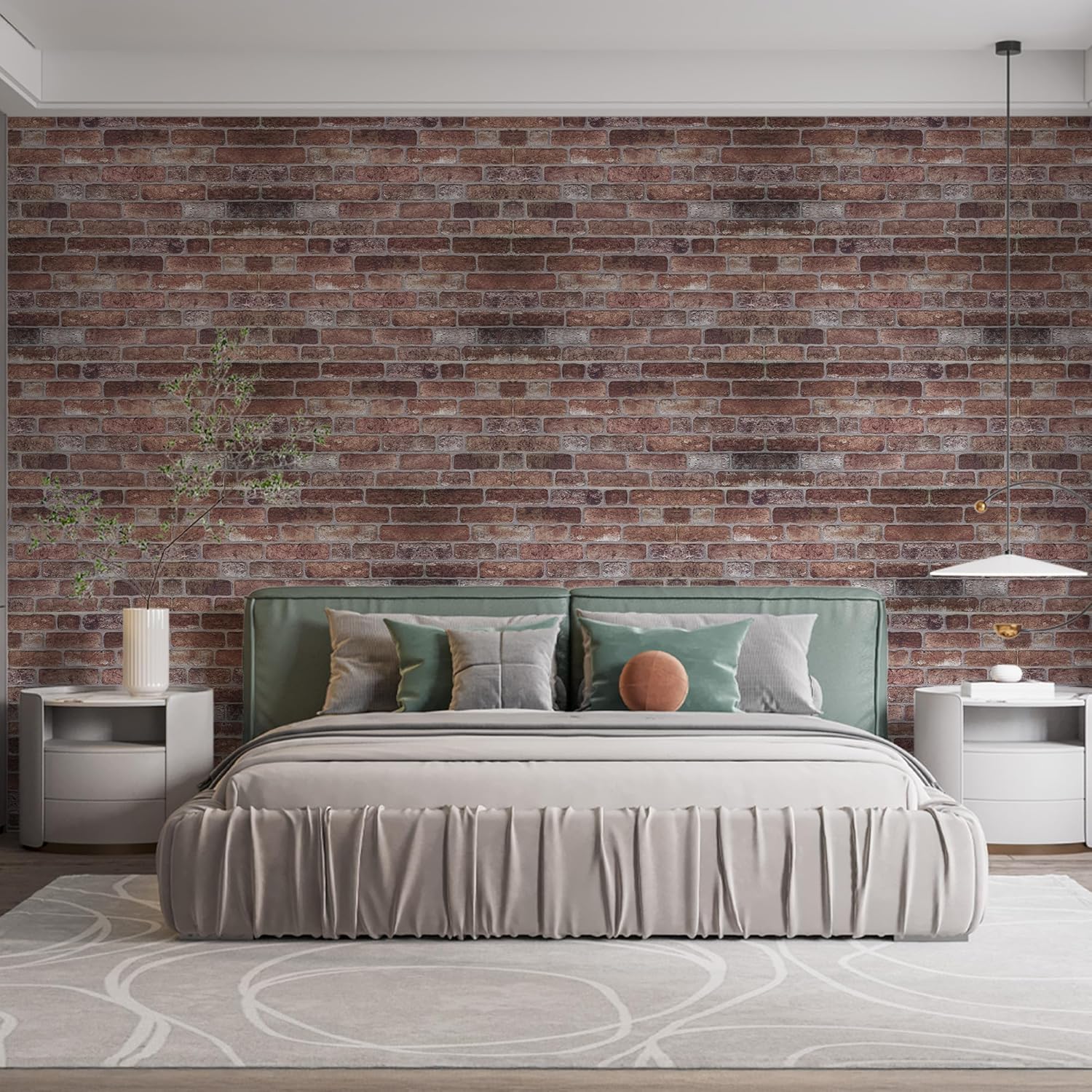 IZODEKOR 3D Wall Panels Brick Effect - Cladding, Stone Look, Styrofoam Facing for Living Room