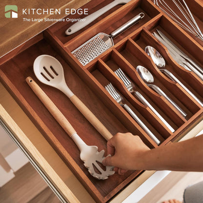 Premium Silverware, Flatware and Utensil Organizer for Kitchen Drawers, Food-Safe Contract Grade