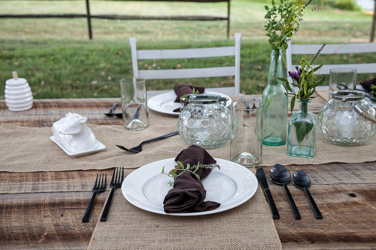 Fortessa Arezzo 18/10 Stainless Steel Flatware, 5 Piece Place Setting, Service for 1, Brushed Black