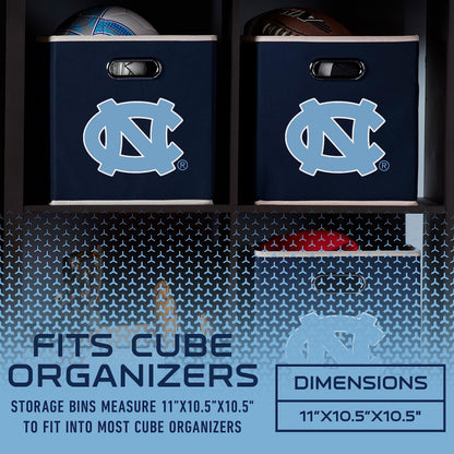 Franklin Sports NCAA Storage Bin - Cube Organizer - UNC