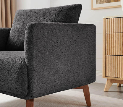 Oversized Accent Chair Modern Boucle Armchair for Living Room Sets of 2 - 37" Wide & Cozy Reading