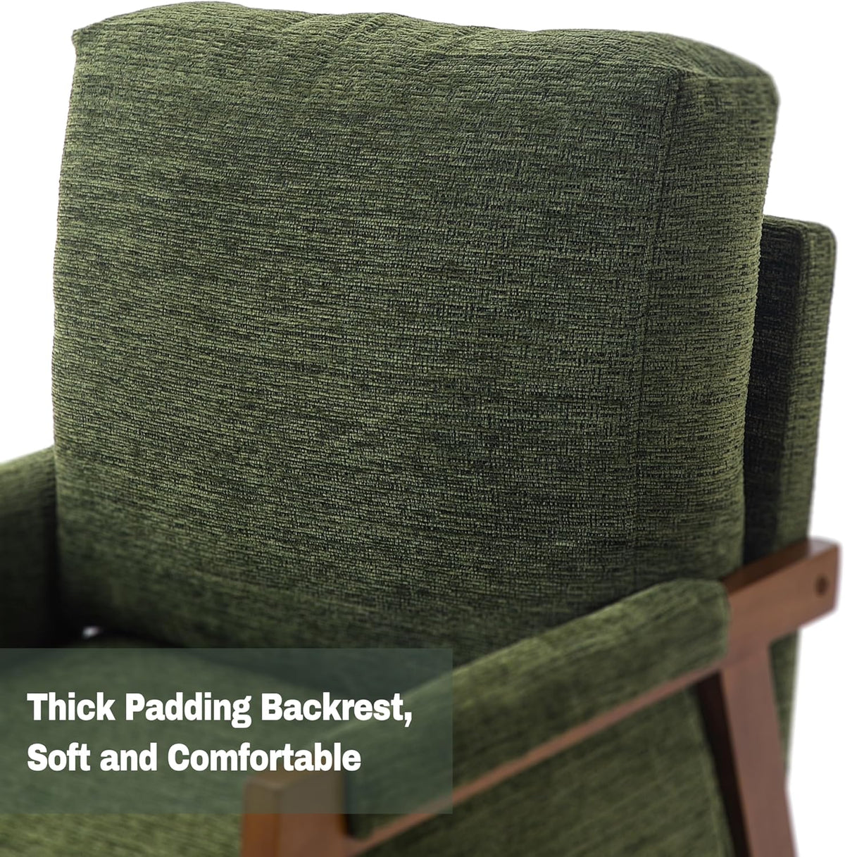 Modern Accent Chair for Living Room Mid Century Arm Chair Upholstered Bedroom Chair Comfy Lounge