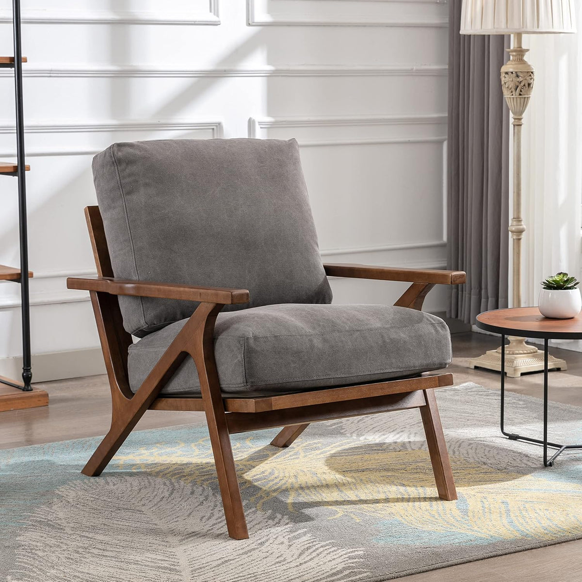 chairus Mid Century Accent Armchairs Modern Upholstered Lounge Chair Compfy Leisure Arm Chair for