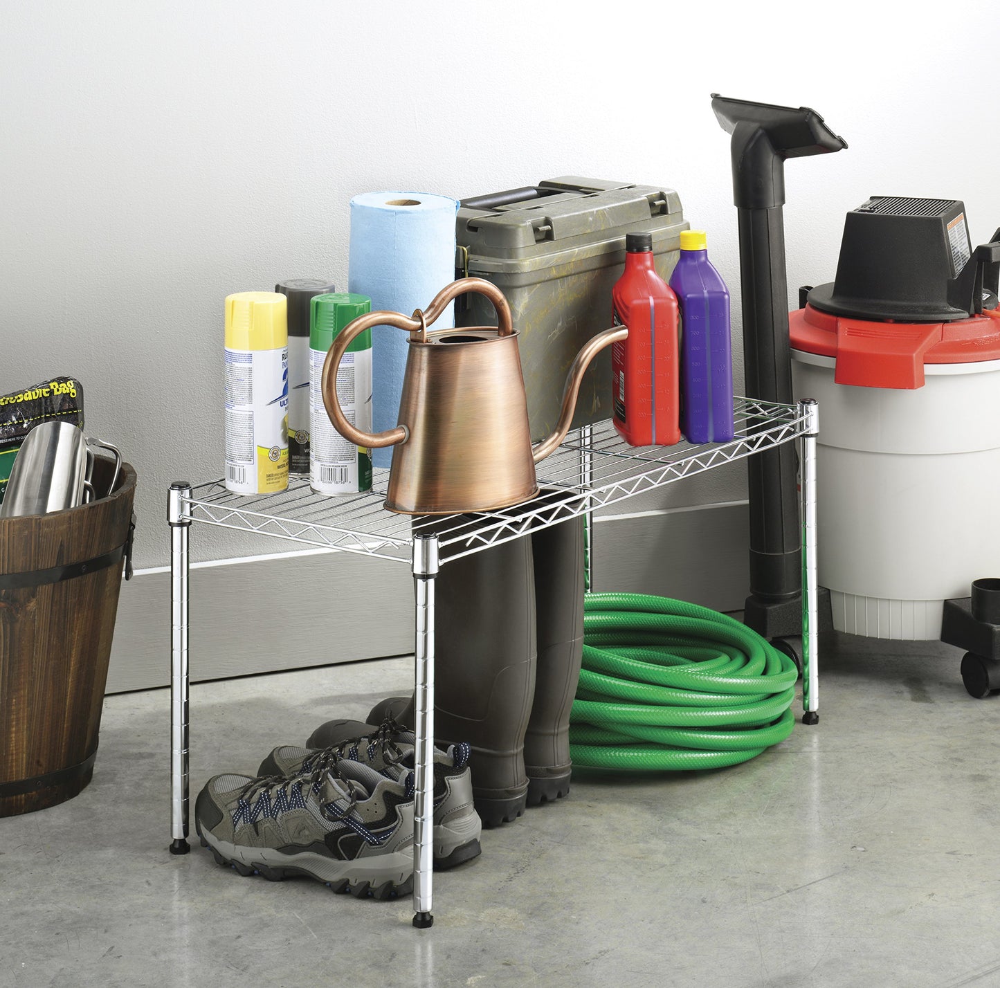 Whitmor Wire Shelving Unit, Metal Storage Shelves, Durable Heavy Duty Shelf, Easy Assembly for