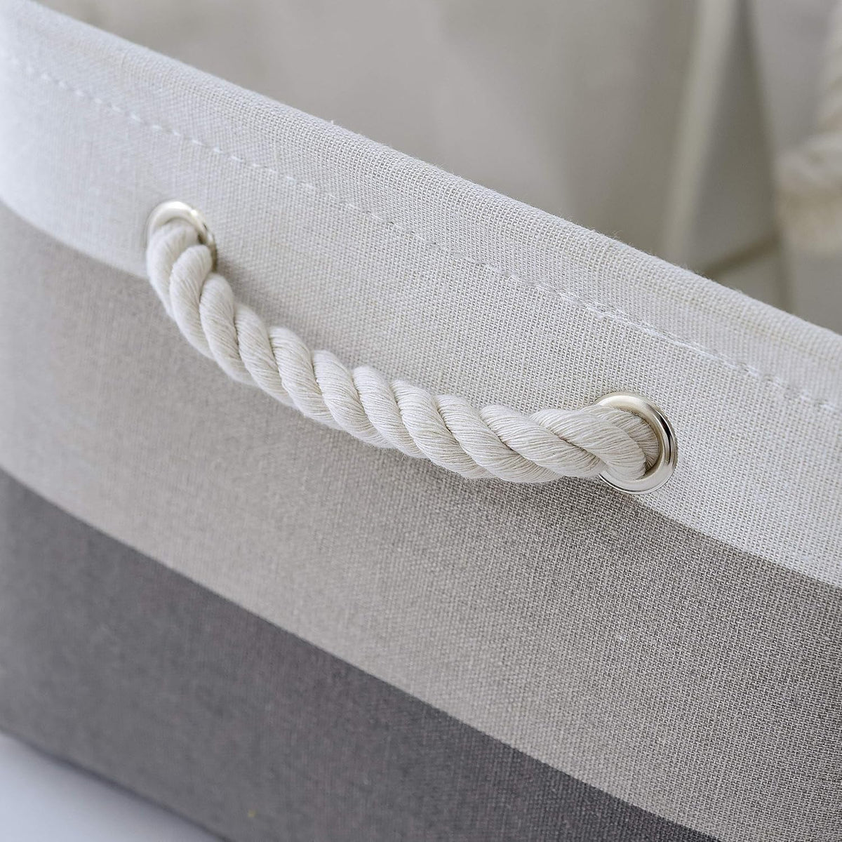 Large Storage Baskets for Shelves, Fabric Baskets for Organizing, Collapsible Storage Bins for