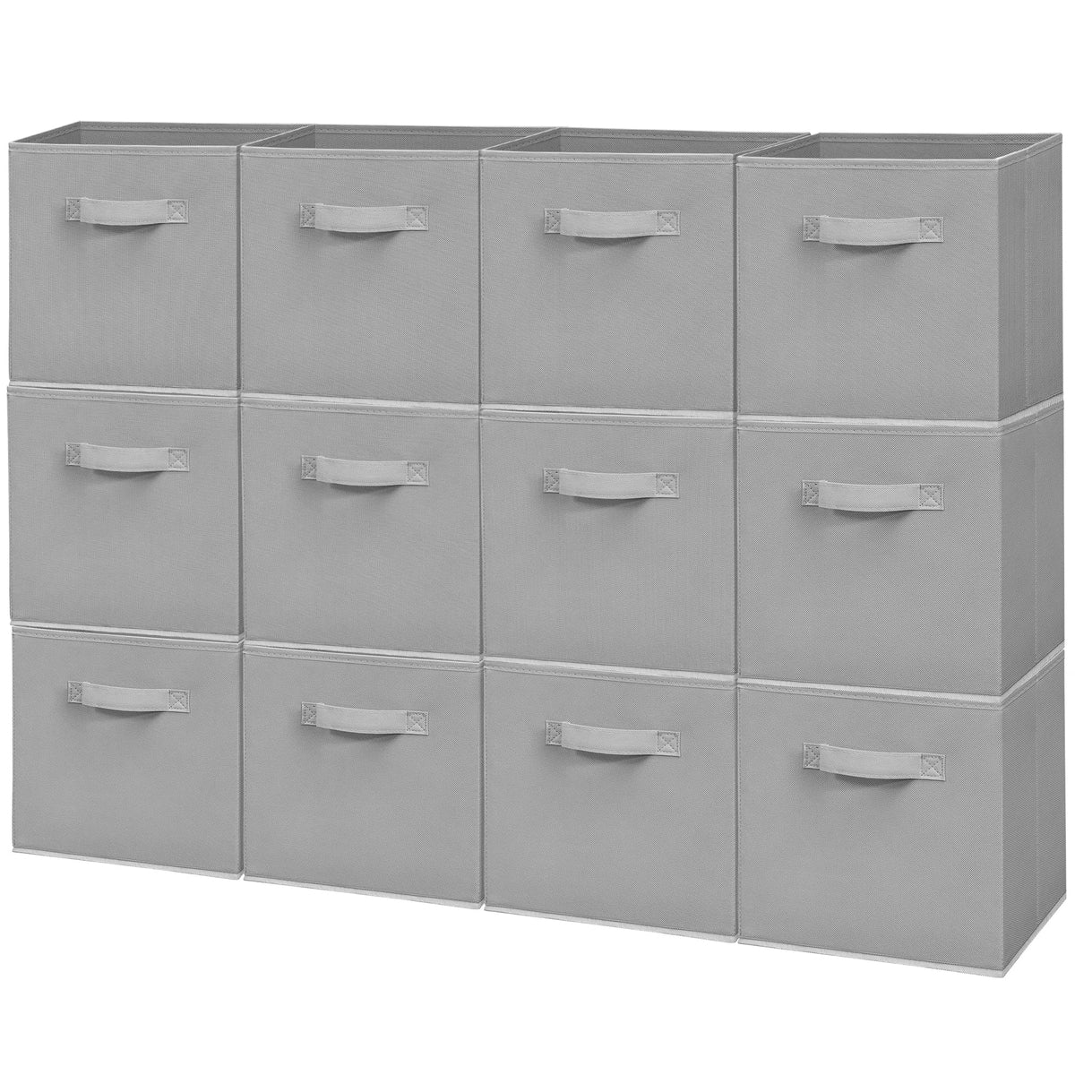 STORAGEIDEAS 11" Fabric Storage Bins, Foldable Storage Cubes, Heavy Duty Cube Organizer for Home