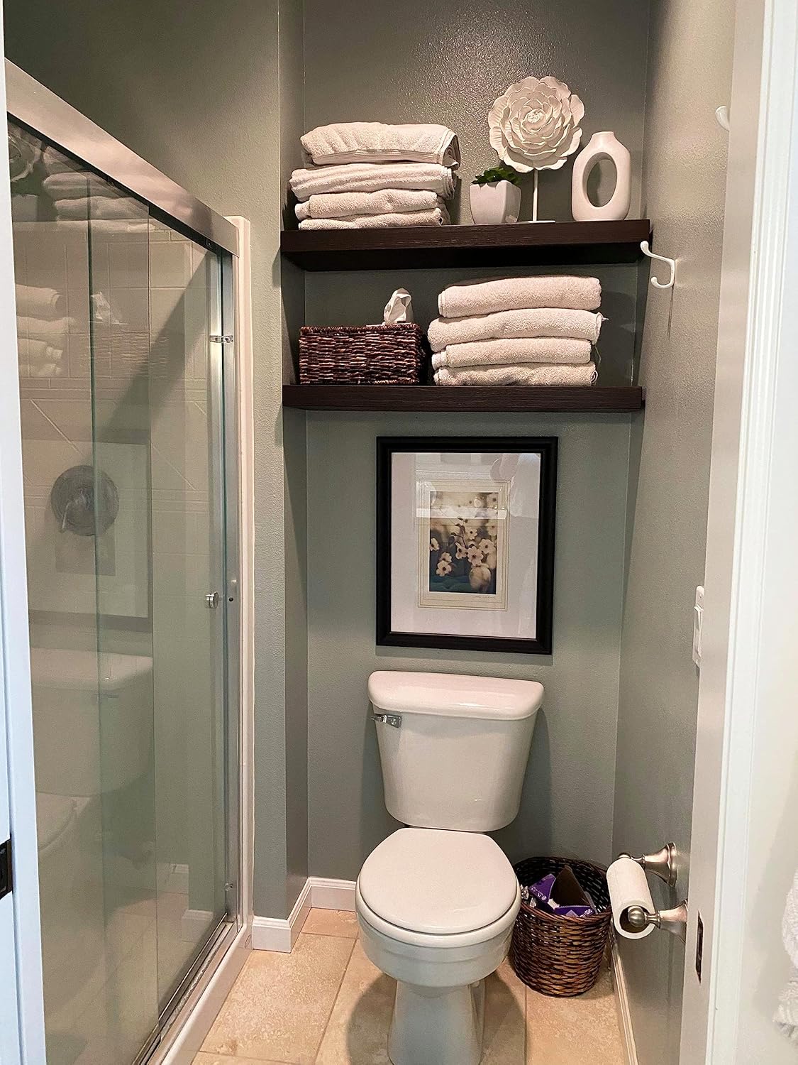 Joel's Antiques 30 Inch Wooden Floating Shelves for Wall - 30x12x2 in - Made of Natural Wood - Long