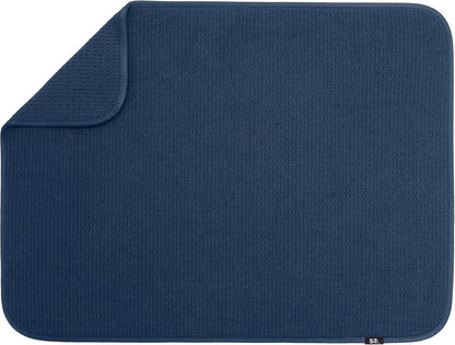 S&T INC. Dish Drying Mat XL, 18” x 24”, Absorbent Microfiber Kitchen Counter Mat, Dish Drying Pad