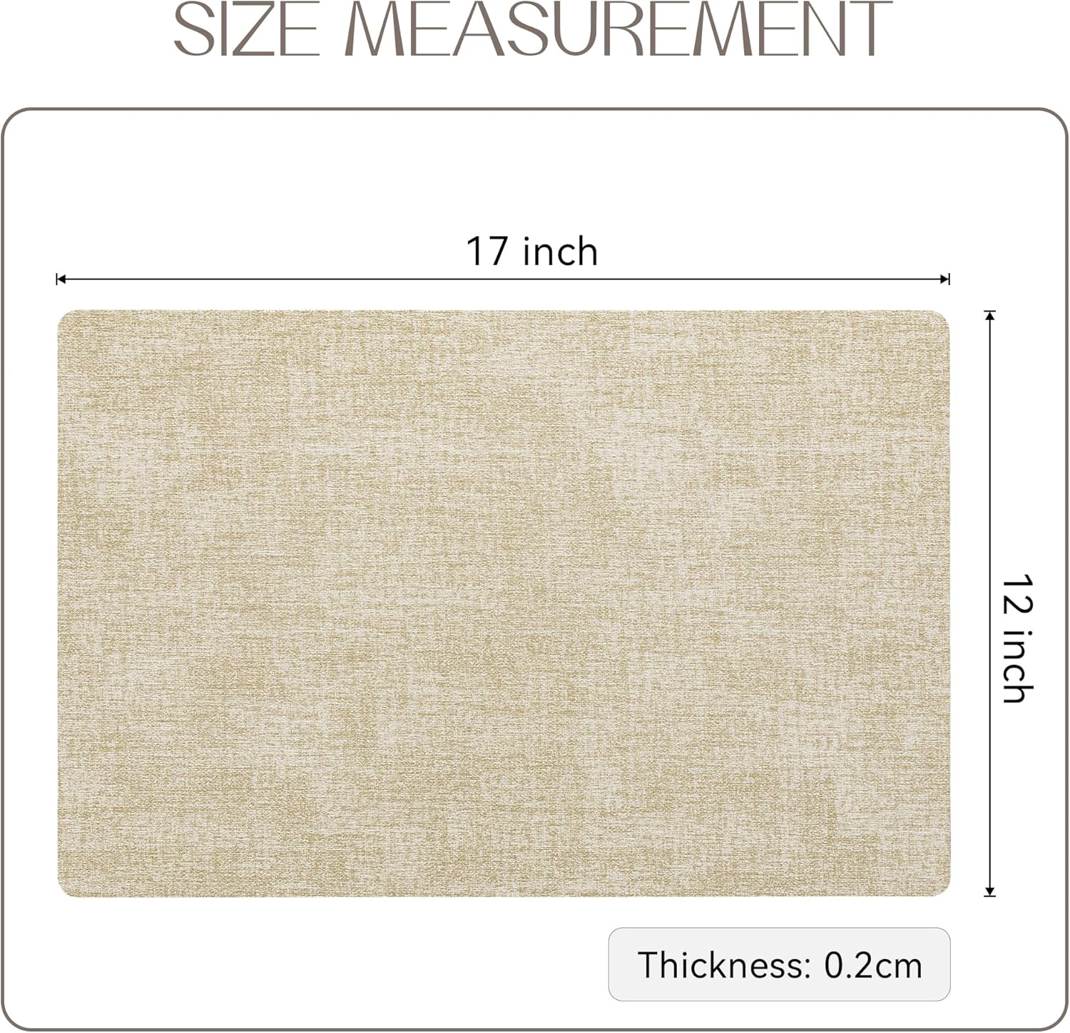 Romanstile Vinyl Placemats Set of 12-12 X 18 Inch - Heat Resistant Place Mats 100% Waterproof