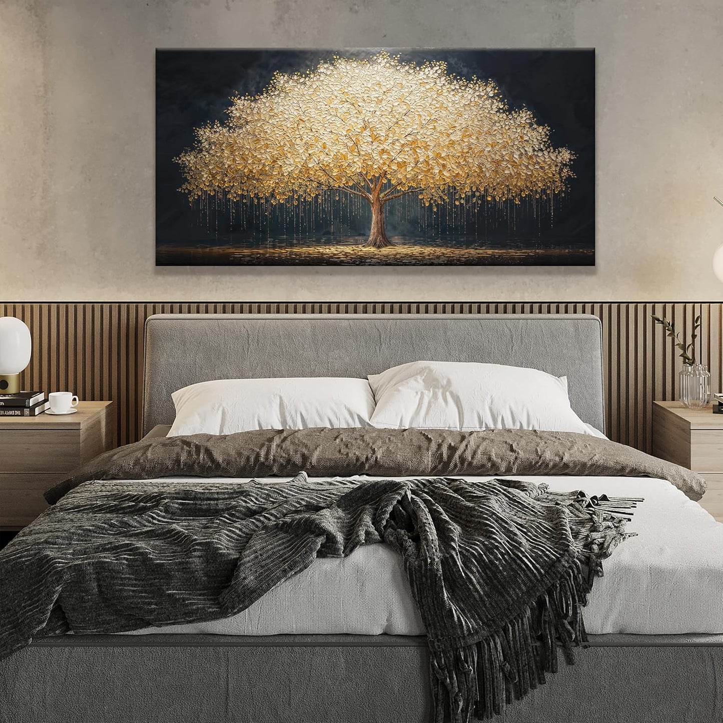 Wall Art Gold Tree Of Life Modern Wall Art Artwork Canvas Art Wall Decor Painting Gold Tree