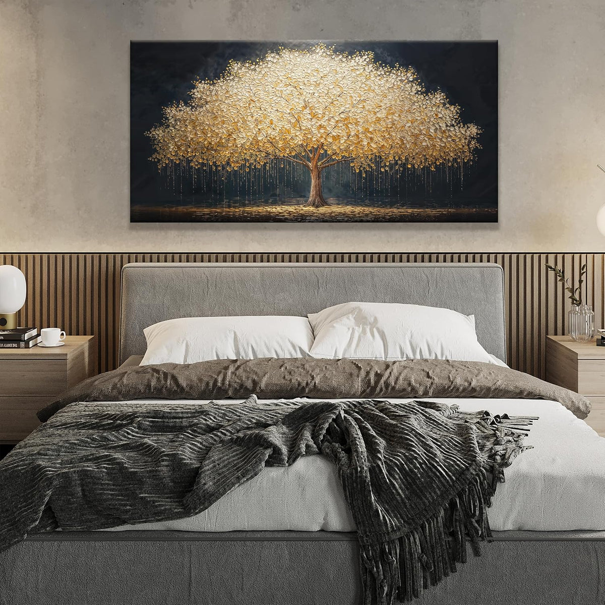 Wall Art Gold Tree Of Life Modern Wall Art Artwork Canvas Art Wall Decor Painting Gold Tree