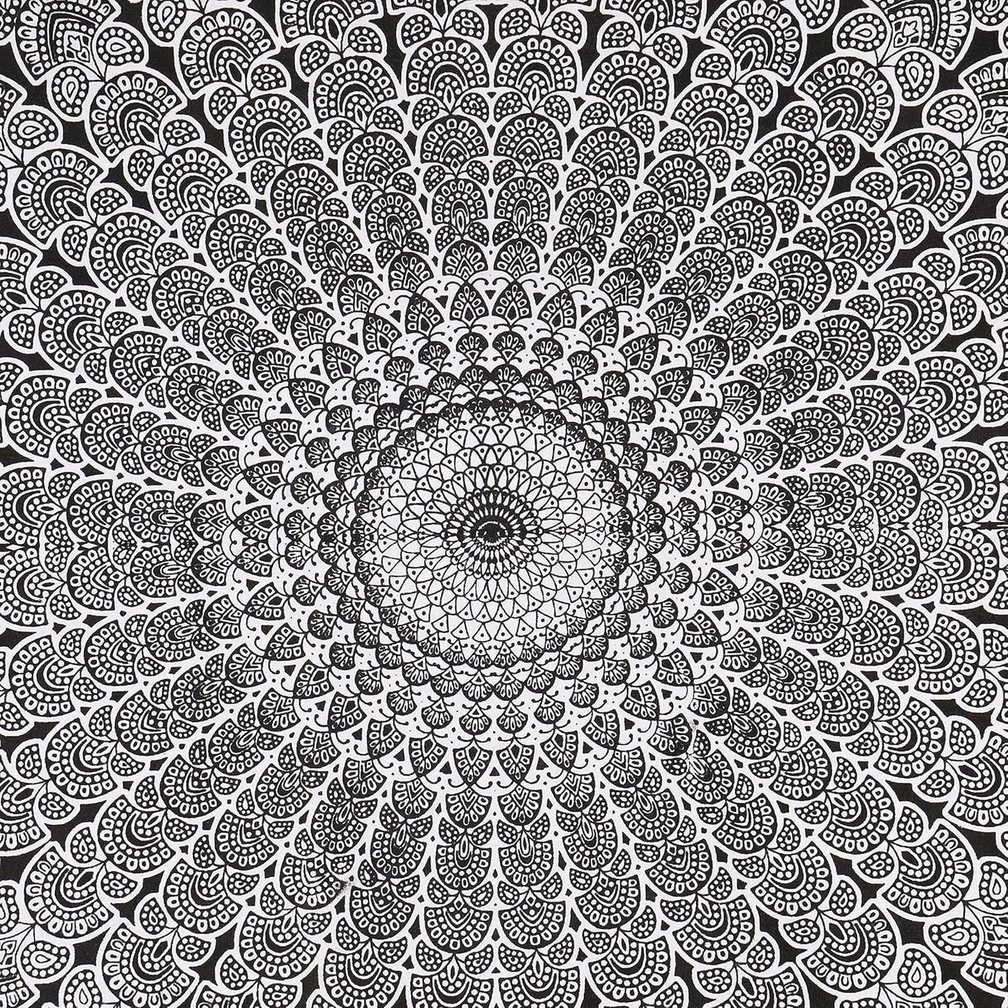 Bless International Handmade Indian hippie Bohemian Psychedelic Peacock Mandala Wall hanging