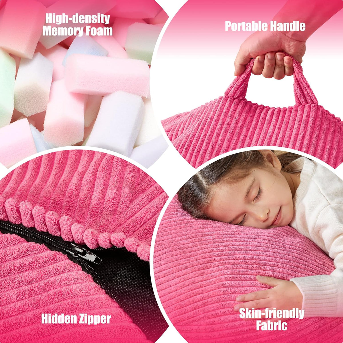 Hobestluk 3.5FT Bean Bag Chair Adult Bean Bag Chair Large Bean Bag Chair with Filler Included