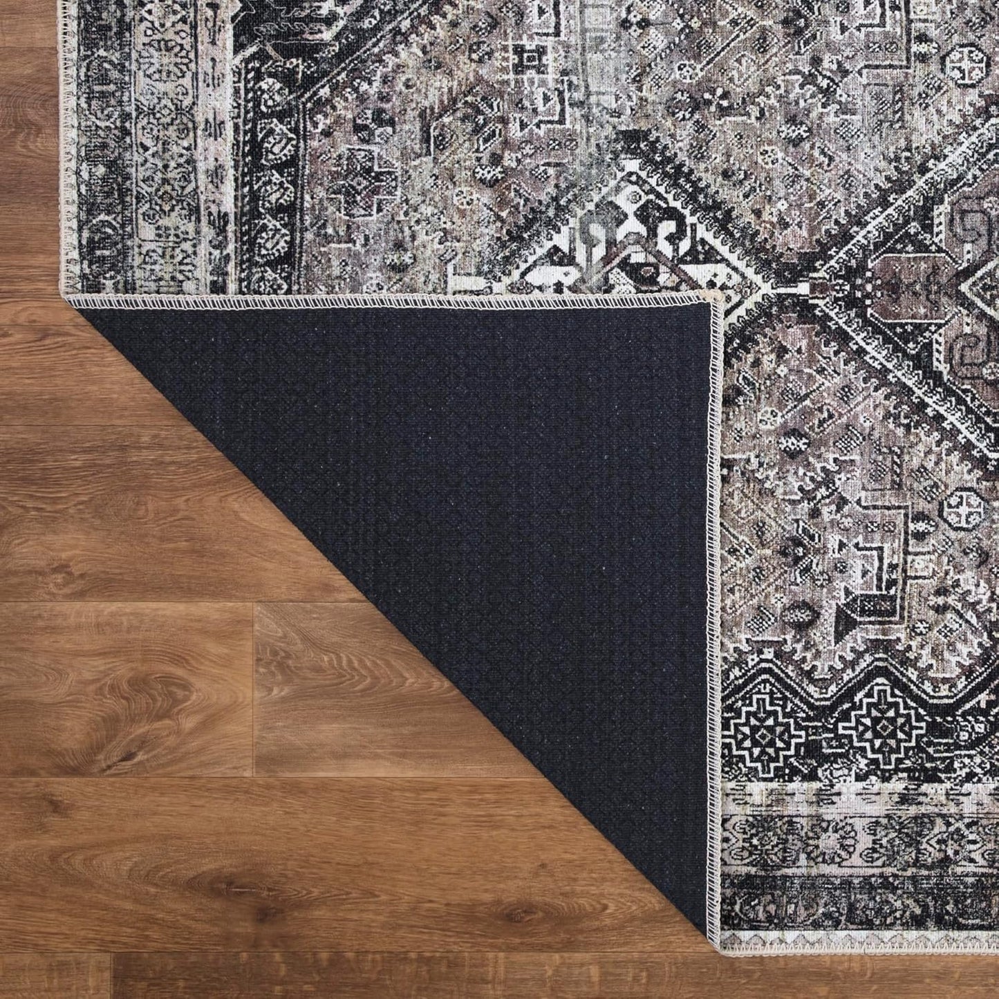 Keen Home Design 5x7 Rug - Machine Washable Area Rug with Non-Slip Backing, Ideal for Living Room
