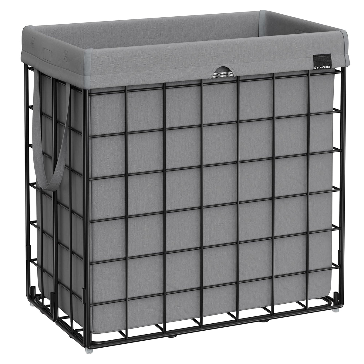 SONGMICS 29 Gal. (110L) Laundry Basket, Laundry Hamper, Collapsible Clothes Hamper, Removable and