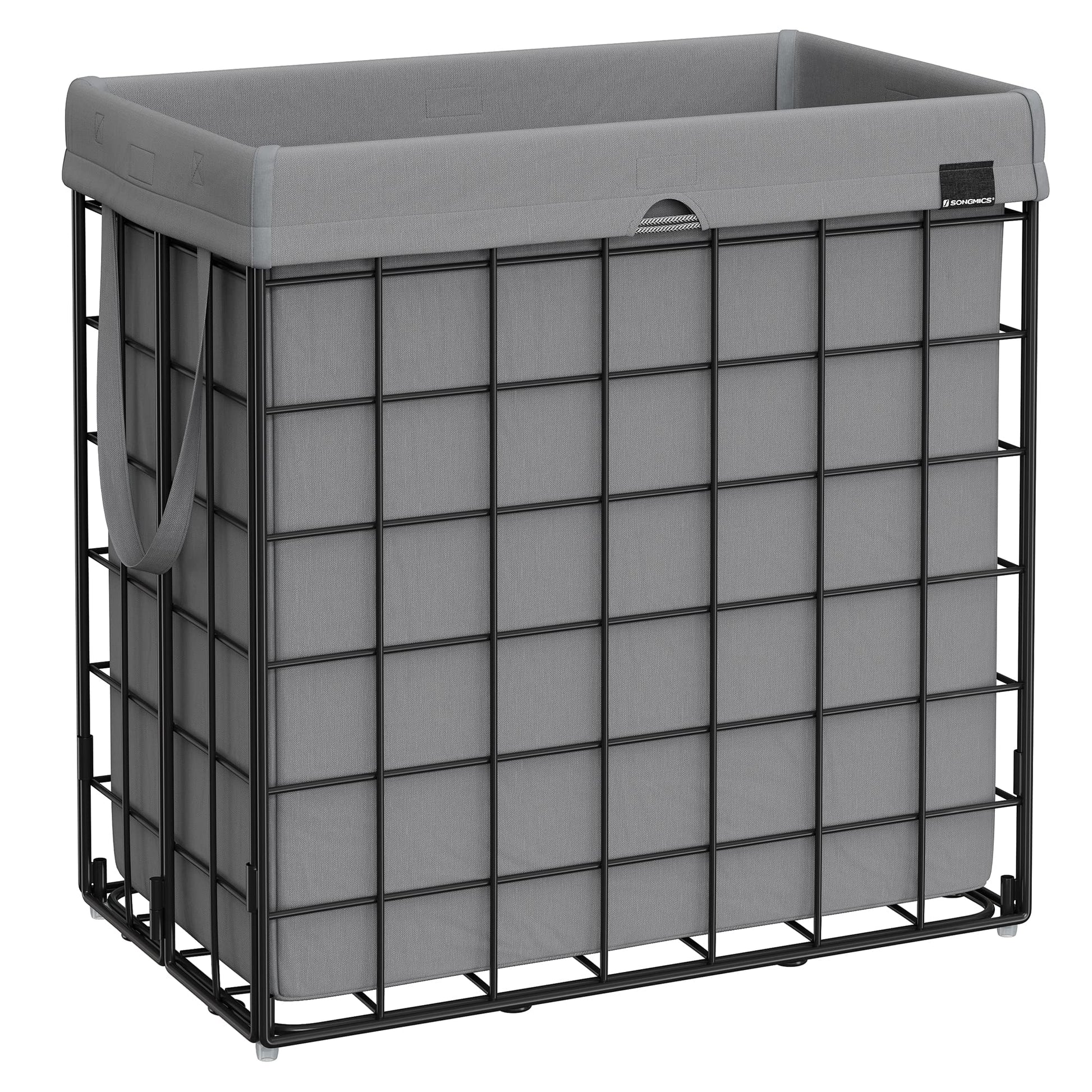 SONGMICS 29 Gal. (110L) Laundry Basket, Laundry Hamper, Collapsible Clothes Hamper, Removable and