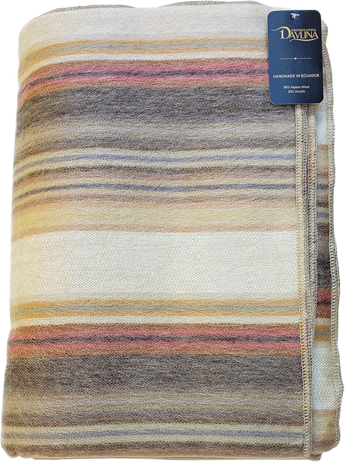 Alpaca Wool Throw Blanket | Super Soft, Lightweight, Breathable and Hypoallergenic | Non-Itchy or