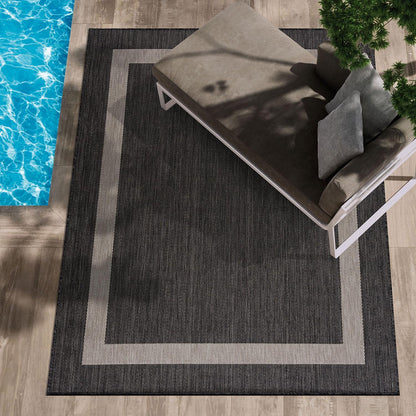 CAMILSON Outdoor Rug 8x10,Modern Outside Rugs for Patios Porches Waterproof Durable Washable