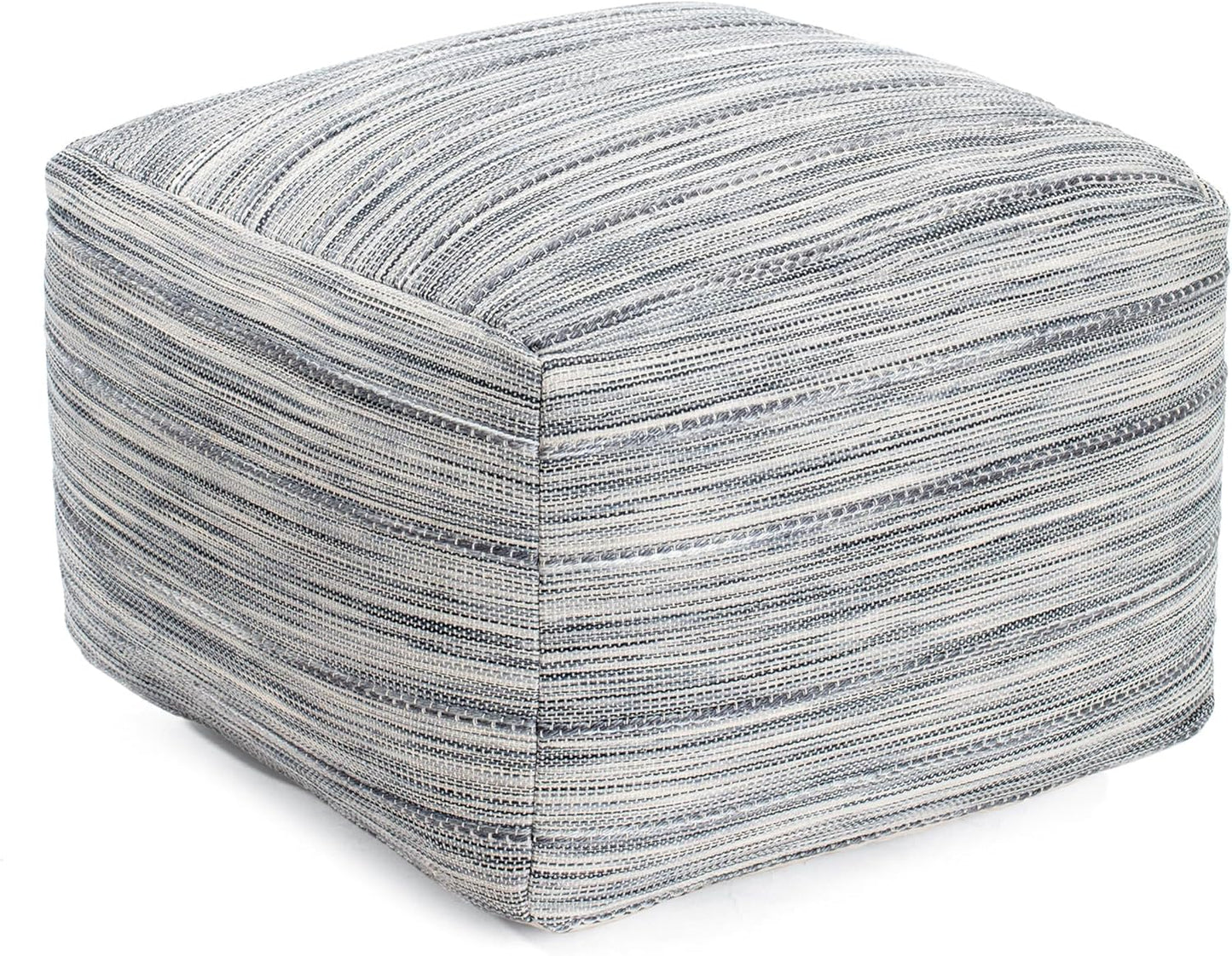 Anji Mountain 22"x22"x16" Handmade & Handcrafted Ottoman Pouf Comfortable Pouf Ottoman Foot Rest &