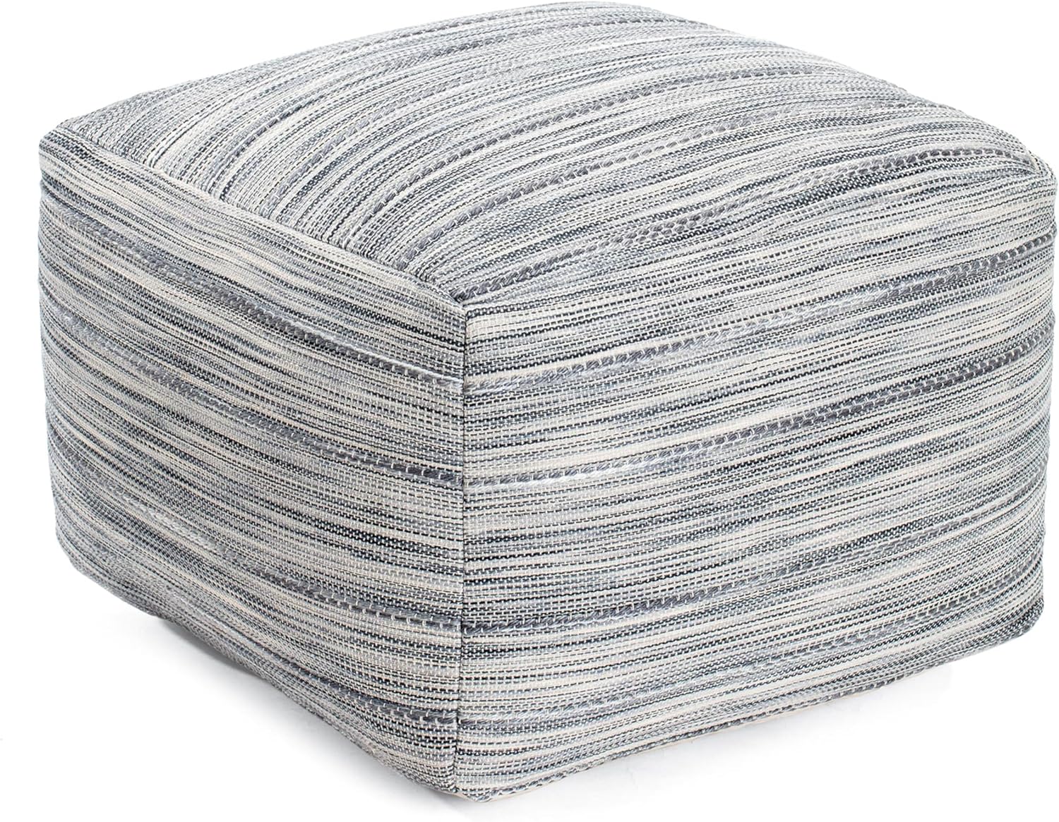 Anji Mountain 22"x22"x16" Handmade & Handcrafted Ottoman Pouf Comfortable Pouf Ottoman Foot Rest &