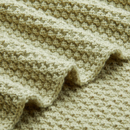 Amazon Basics Chunky Cable Knit Throw Blanket for Couch, Sofa, Bed, Lightweight Soft Cozy, Sage