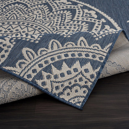CAMILSON Outdoor Rug 10x14 Modern Area Rugs for Large Indoor and Outdoor Patios and Porches